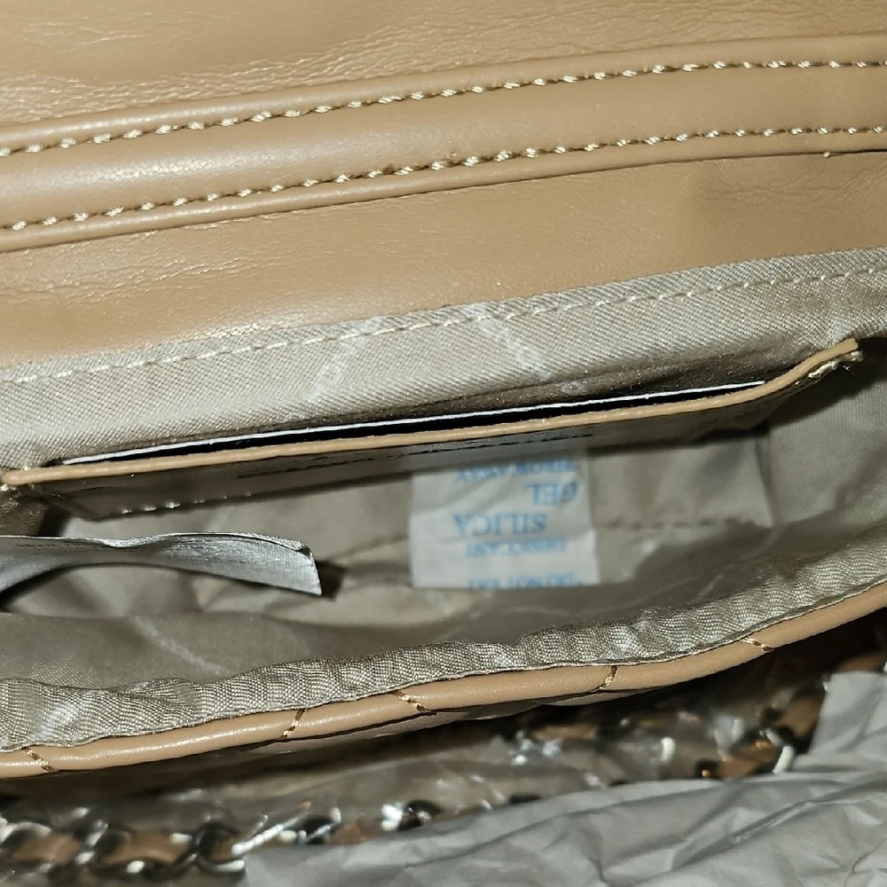 French Connection Beige Quilted Mini Bag - Picture 11 of 13